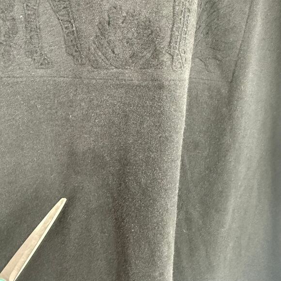 Vintage Unisex Adult Cotton L.A. Embossed Zebra Black T-Shirt One Size Fits All - Picture 9 of 14